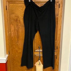 Old Navy Bootleg Black Fold Over Waist Flare Leg Yoga Pants